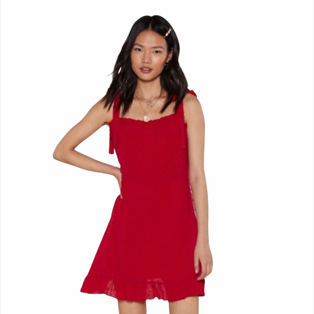 Nasty Gal You Frill Me Ruffle Mini Dress
